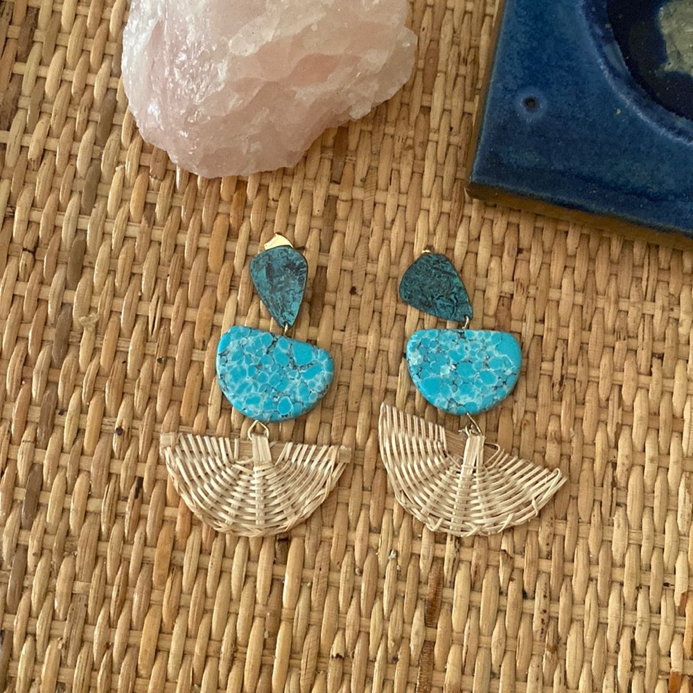 Anthropologie Turquoise earrings
